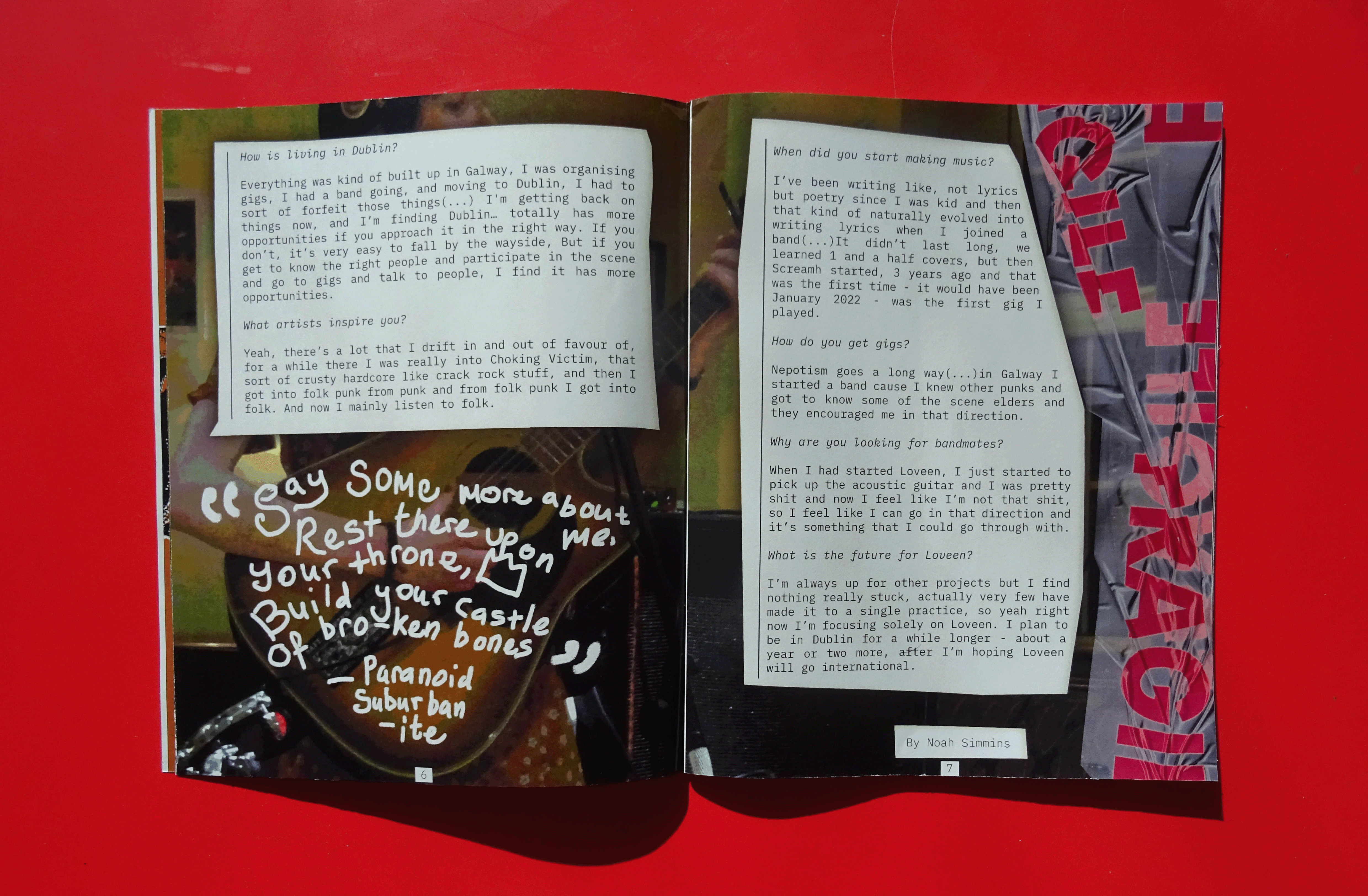 lyric page