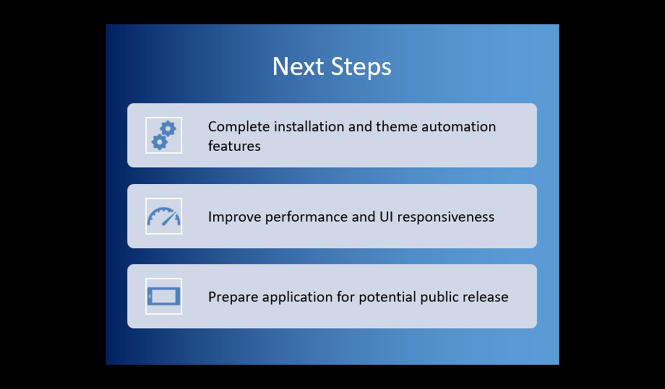 next steps