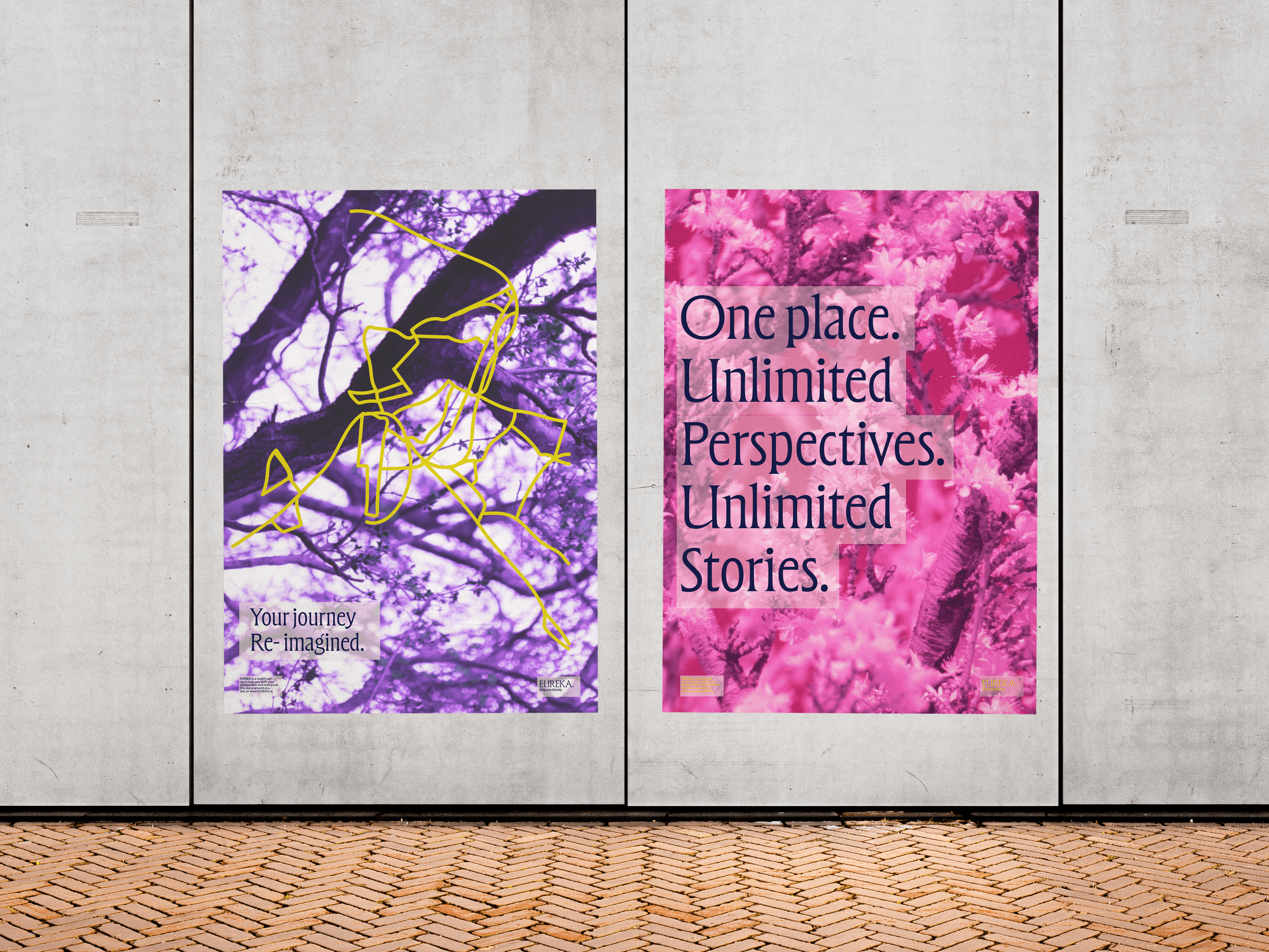 posters on wall
