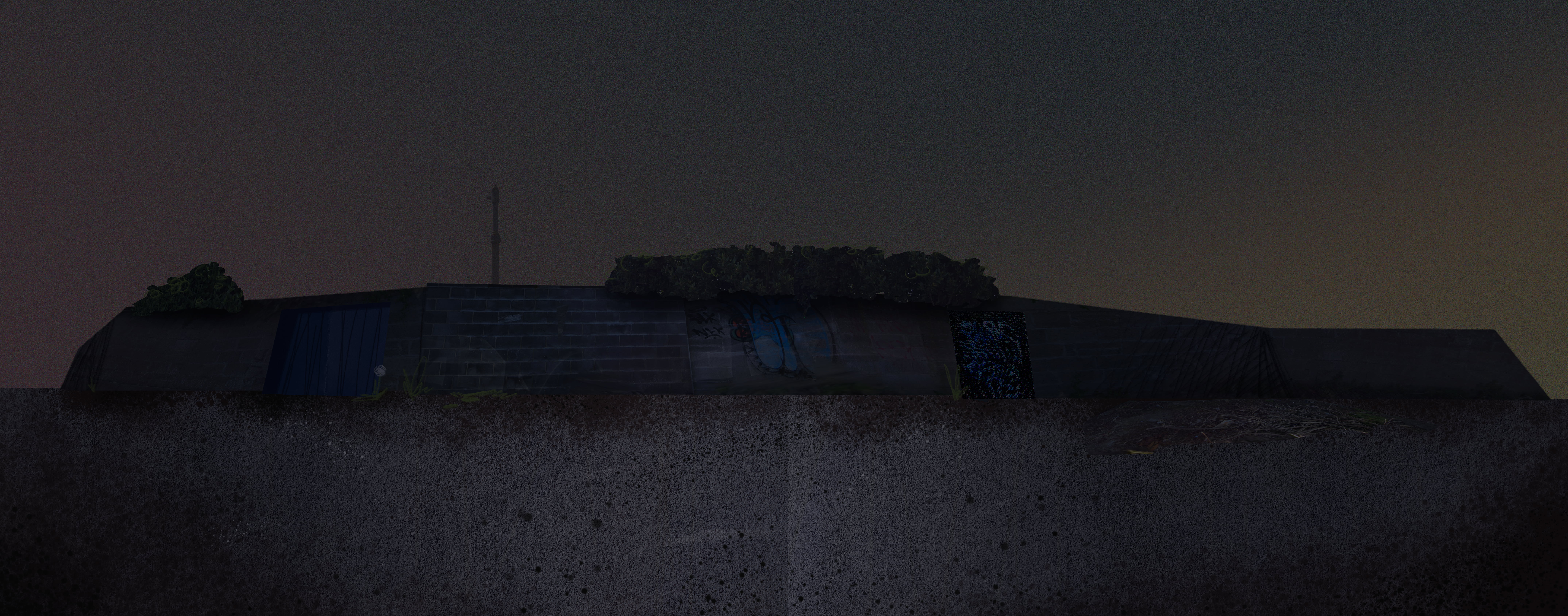 dark alleyway