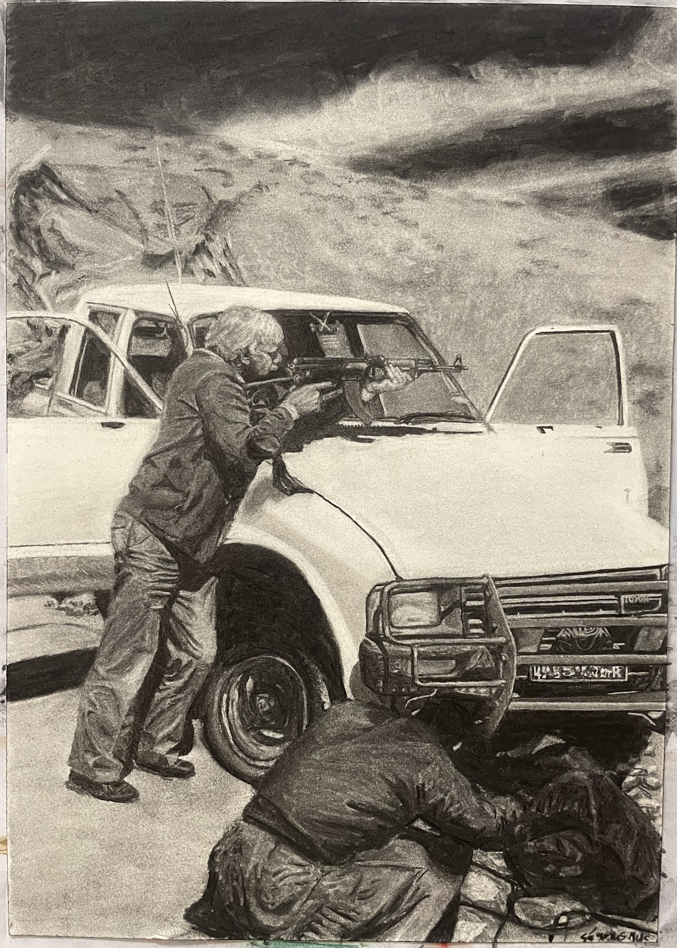 Charcoal 510mm x 360mm