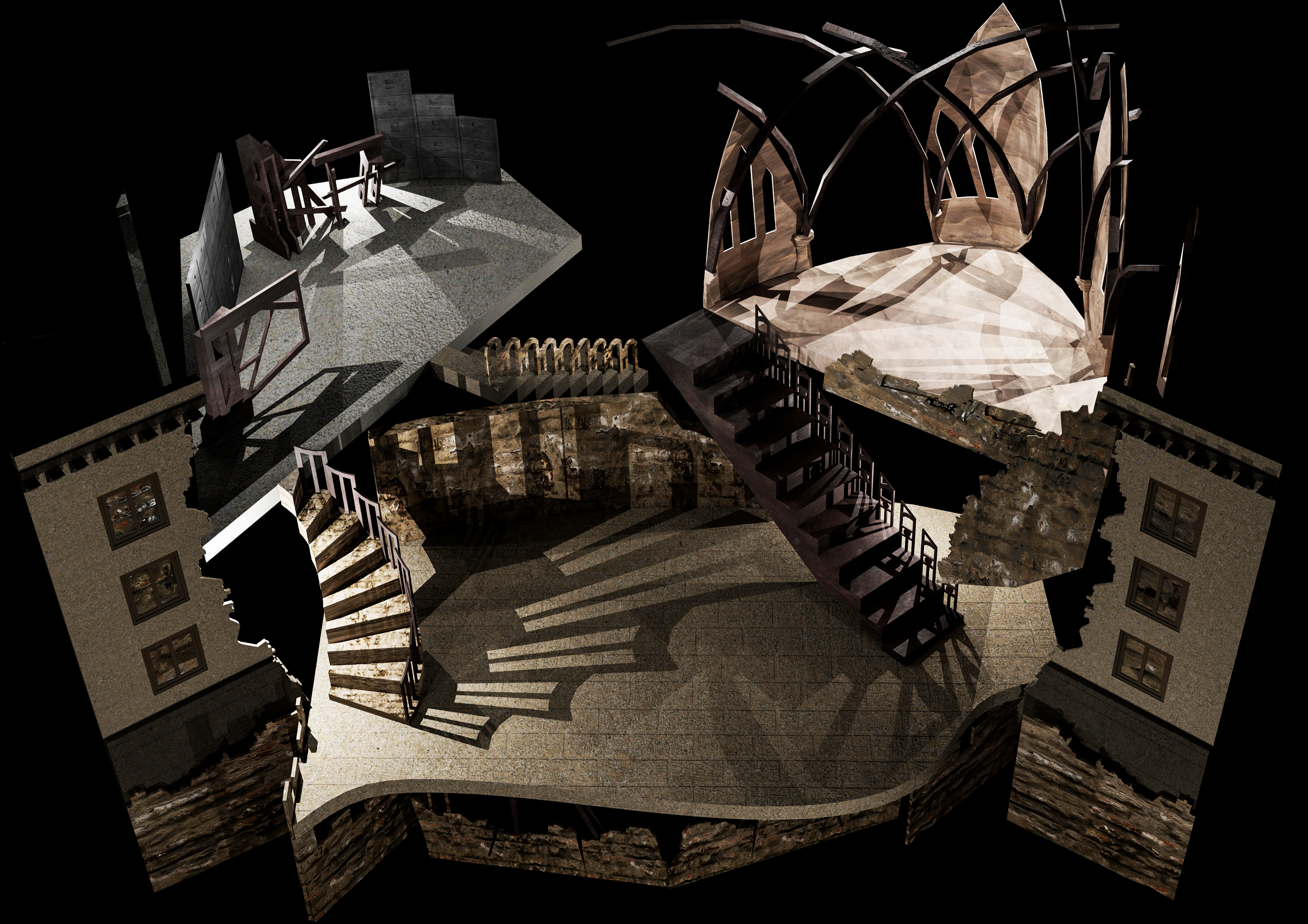 "The Trial" 3d Render 