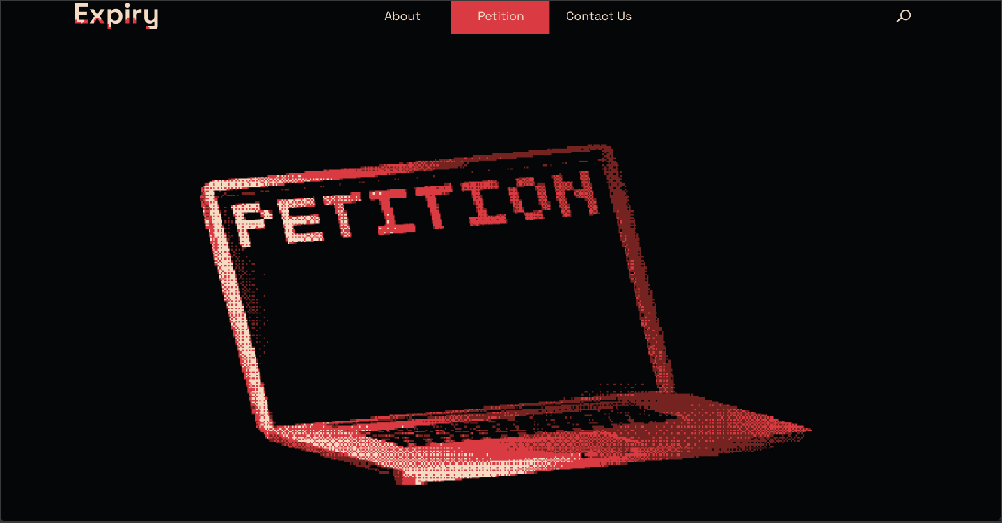 Expiry petition page