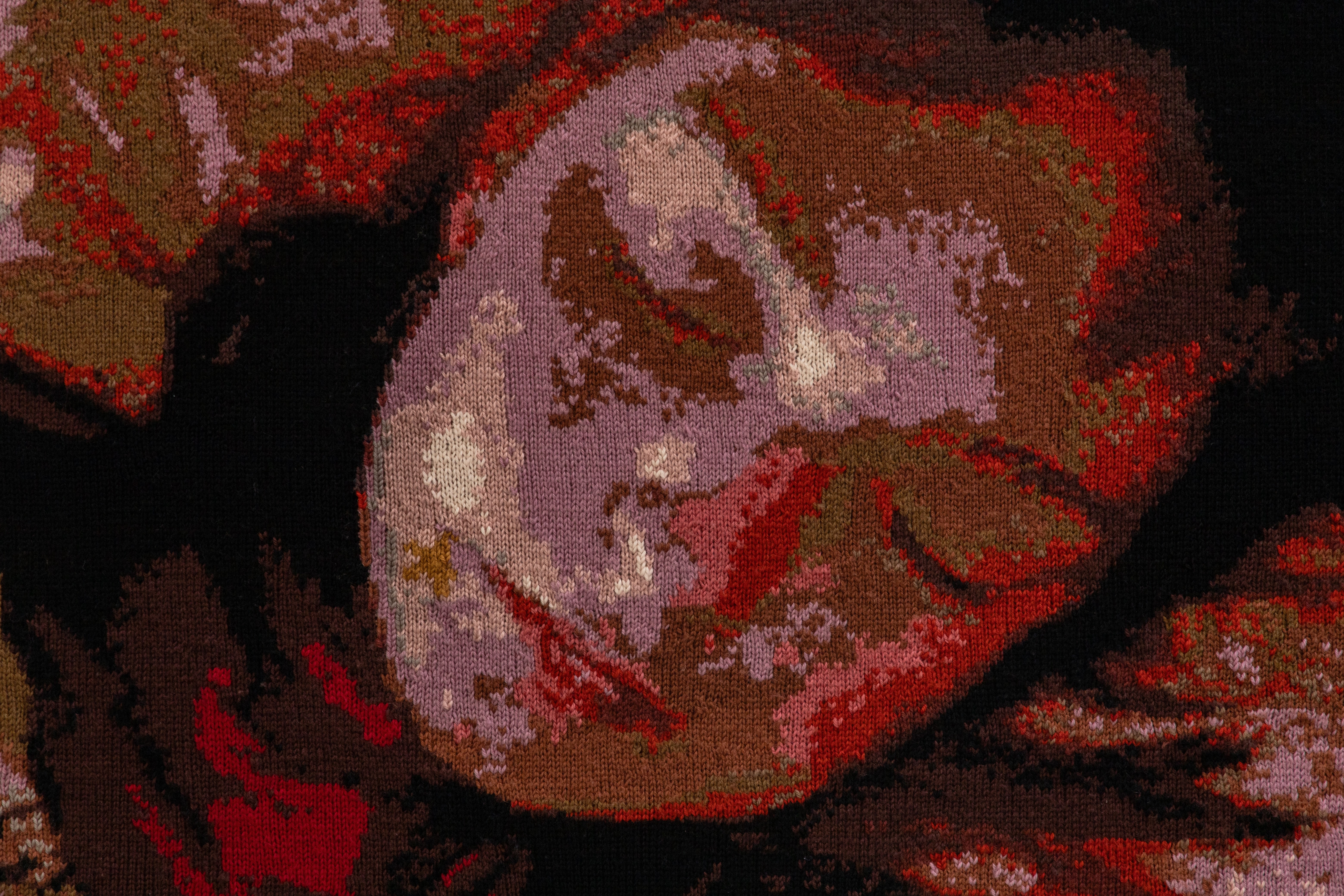 Closeup of work