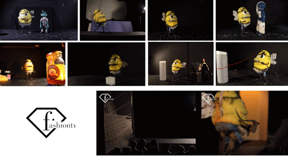 Stop motion bee