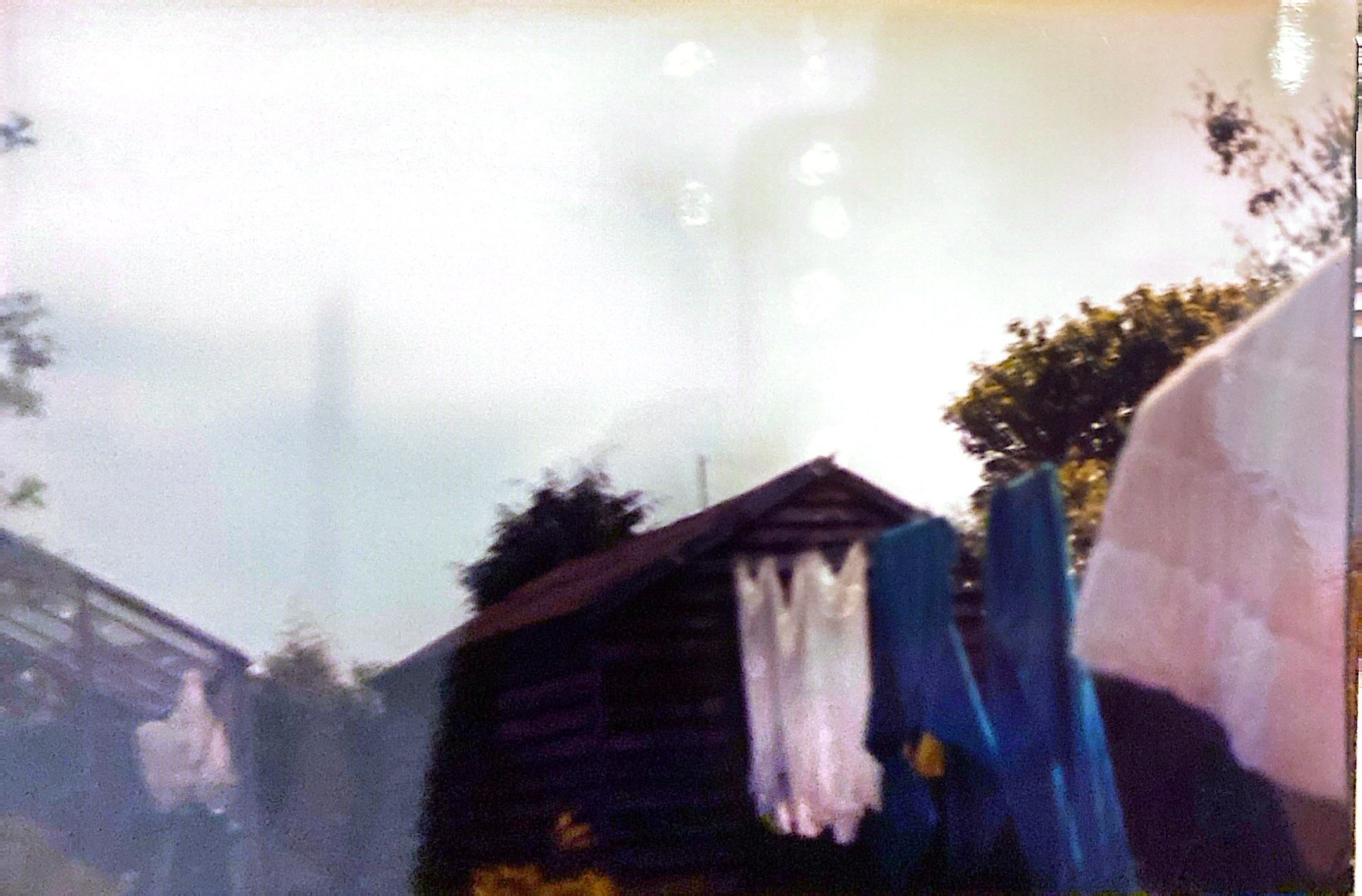 Film shot of washing line 
