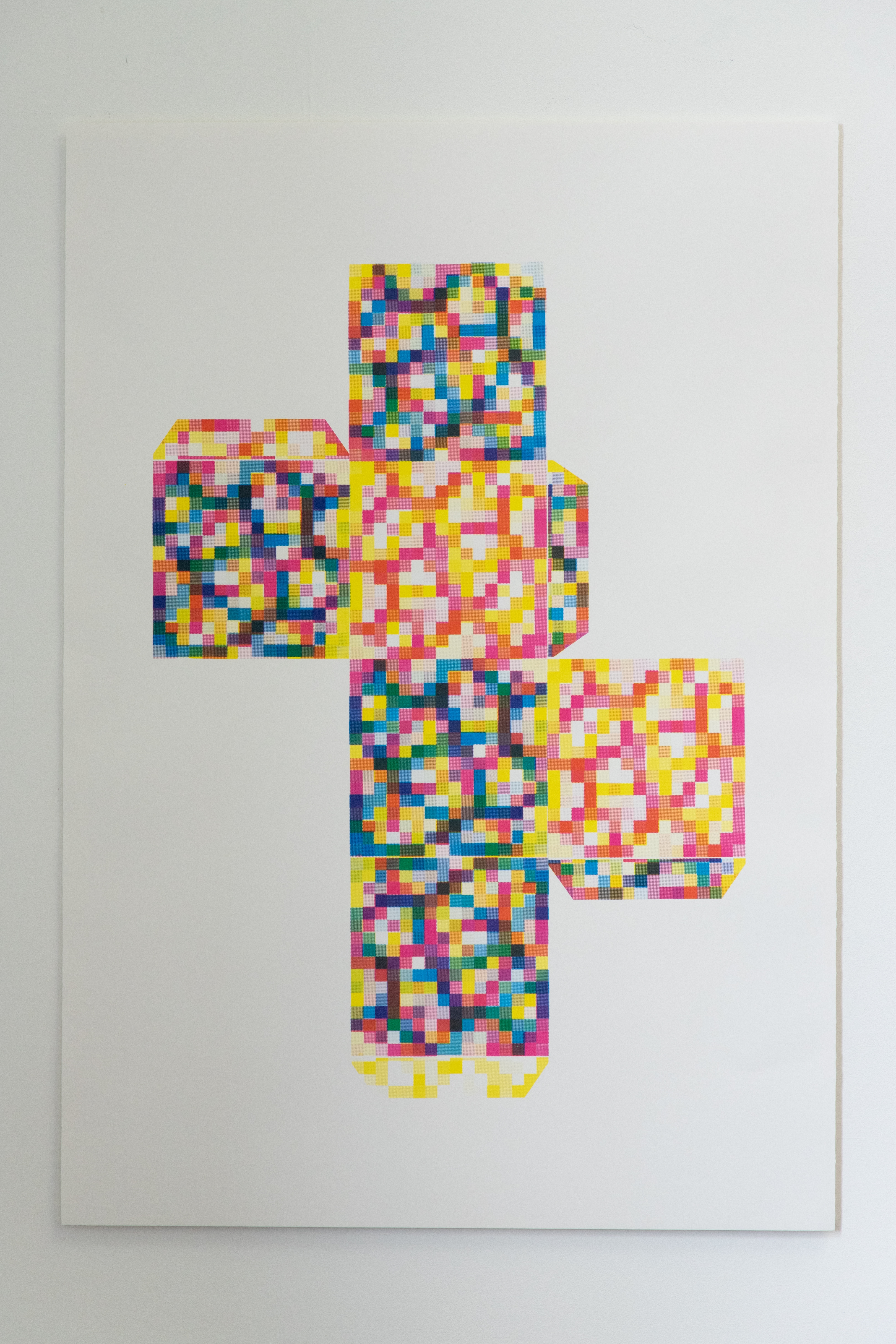Ciara Hederman, *Tutorial*, 2026, twenty-five-layer, unique screenprint, 100x70cm.  