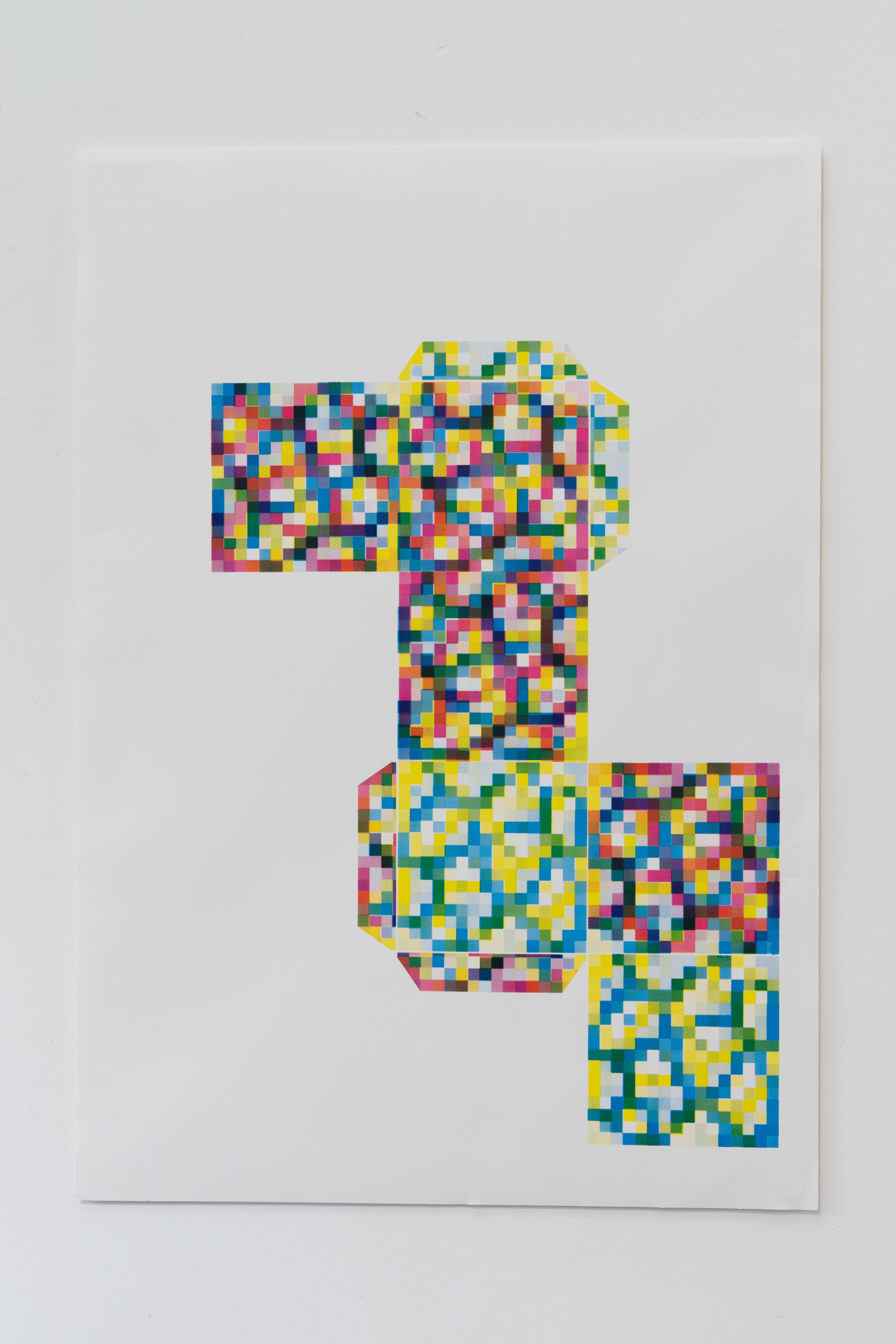 Ciara Hederman, *Spawn point*, 2026, twenty-six-layer unique screenprint, 100x70cm.  