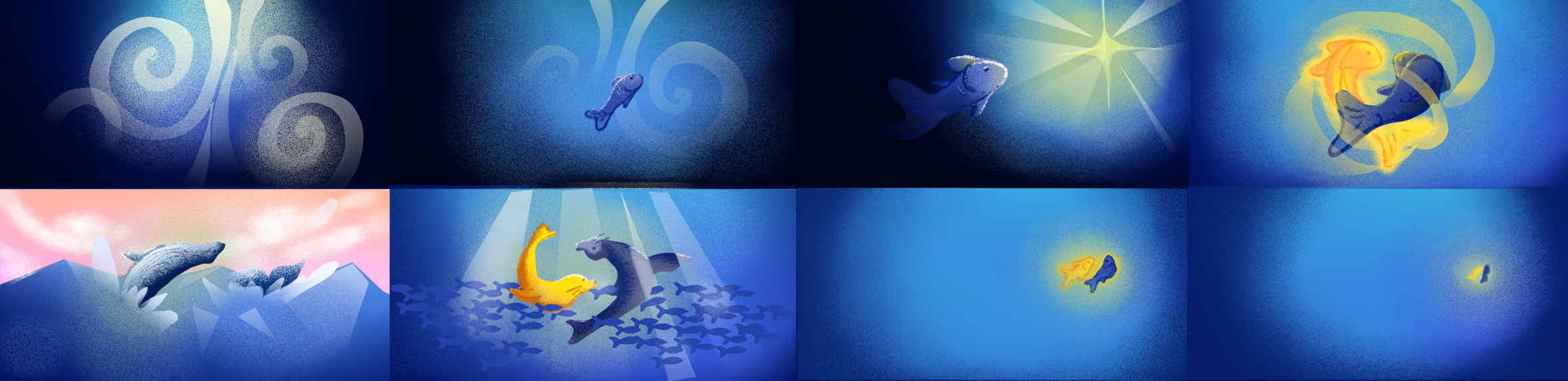Colour Script Scene "Counting Fish"