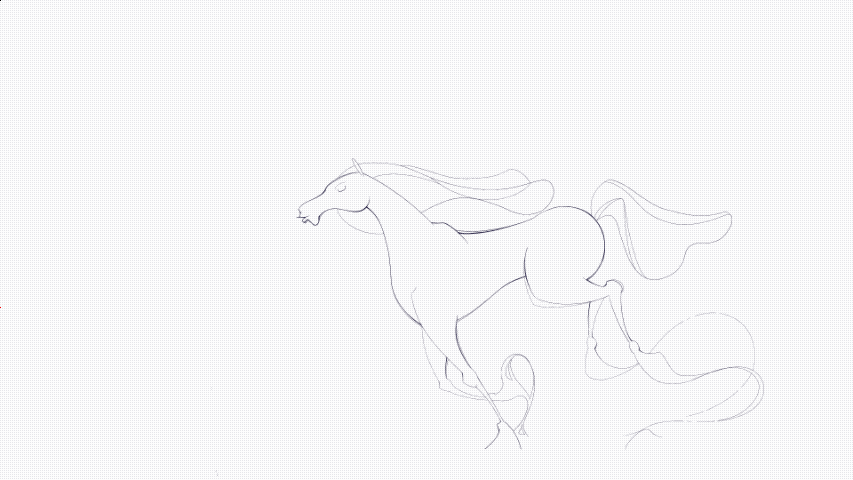 horse run cycle