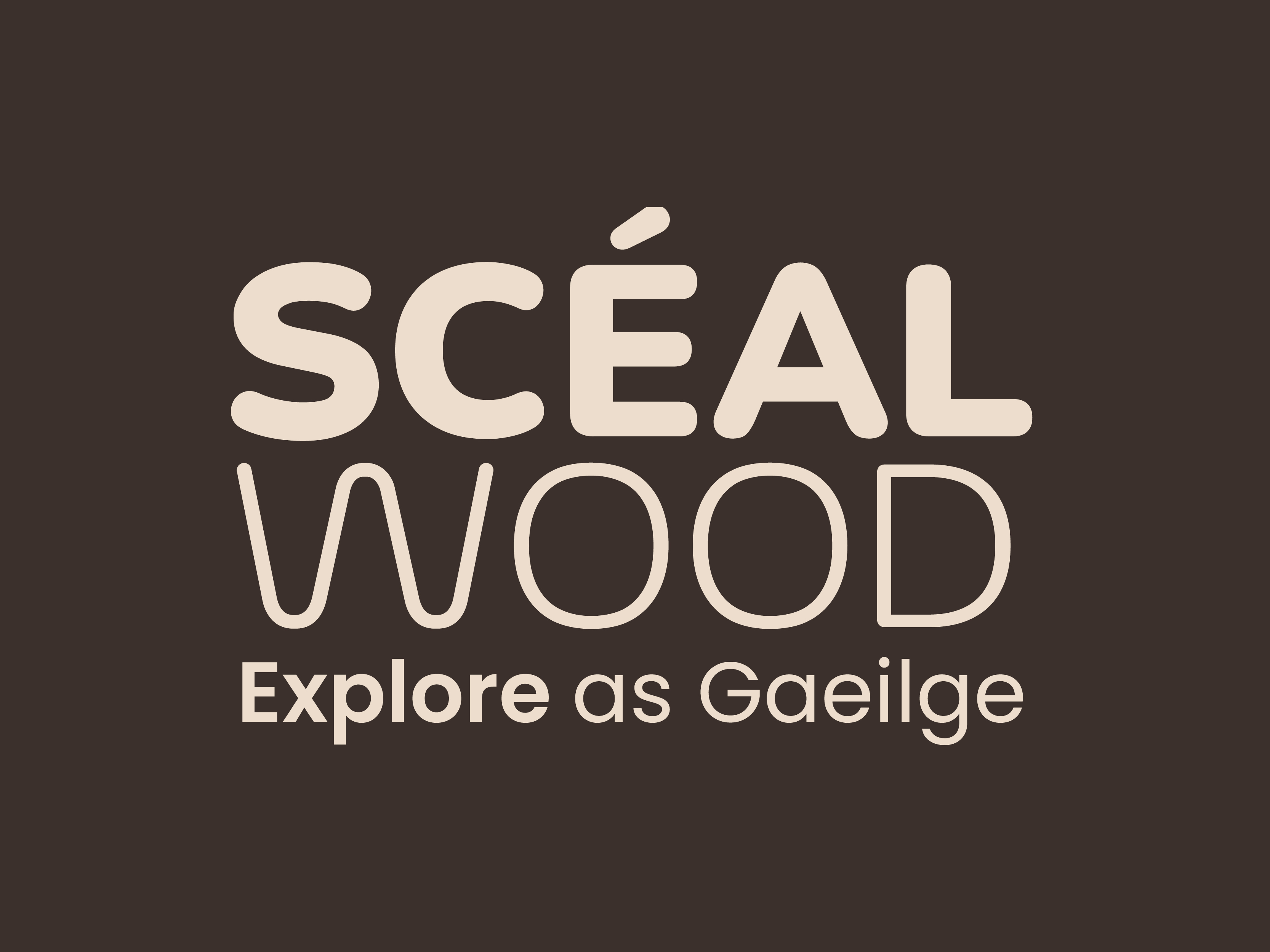 Scéal Wood Logo and strapline