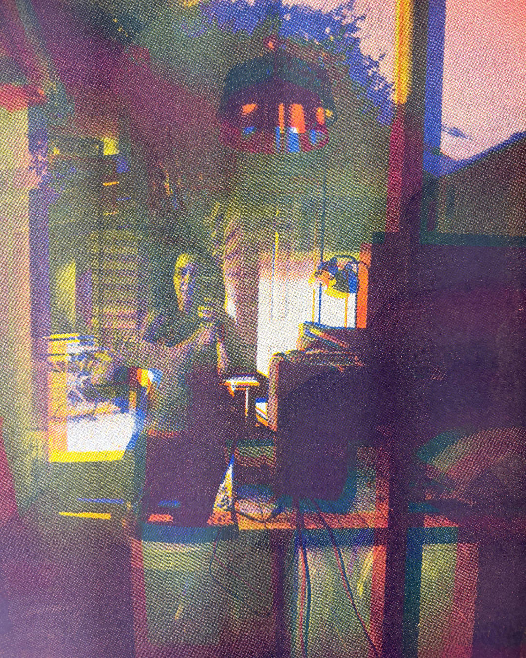 riso printed image of the artist