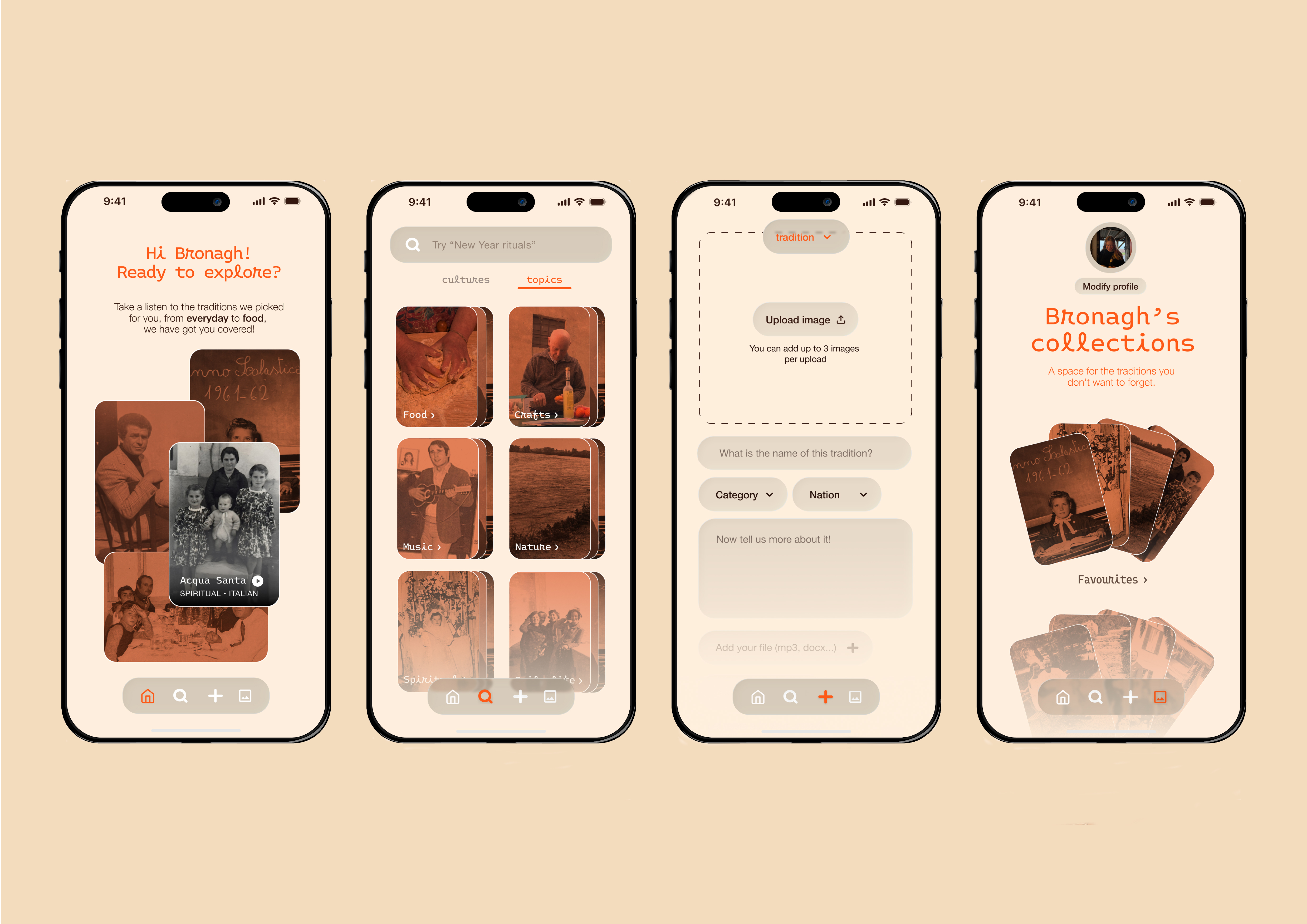app screens
