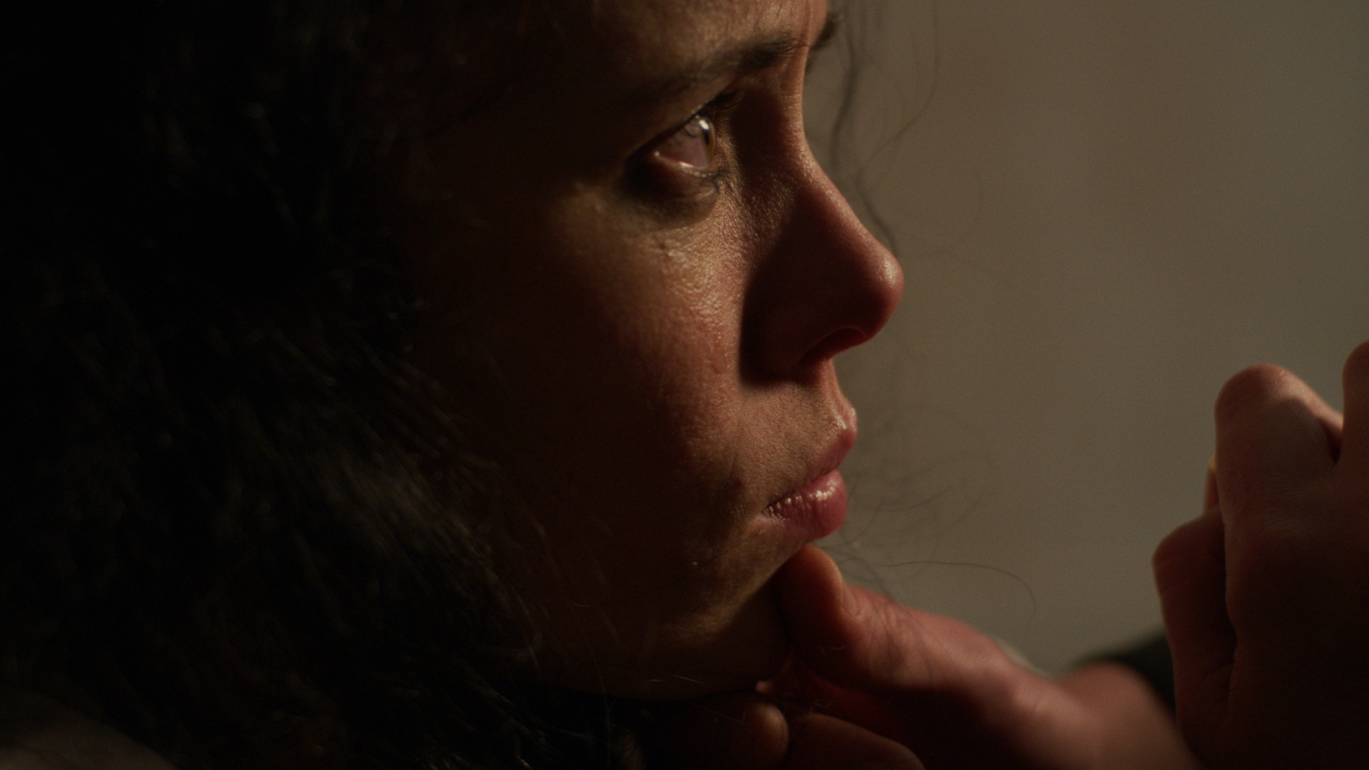 Still from Cage - co-written and directed by Éva Pető, featuring Kate Finegan as Elena
