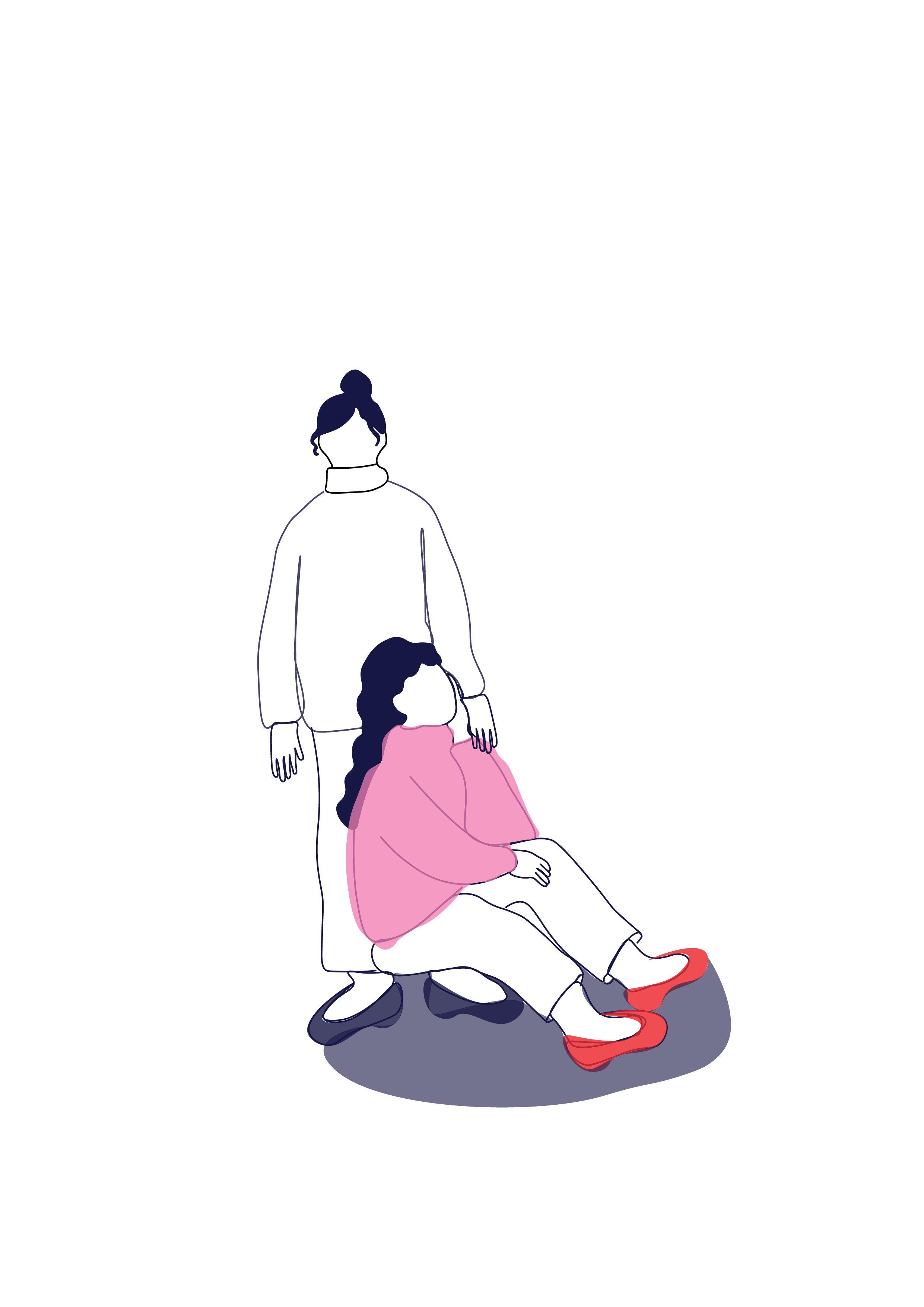 Illustration representing overlooked ADHD in women through awareness-led visual storytelling and emotional representation.