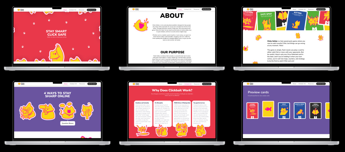 Website screen