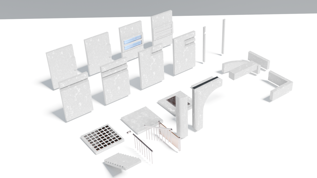 3D modeled parts