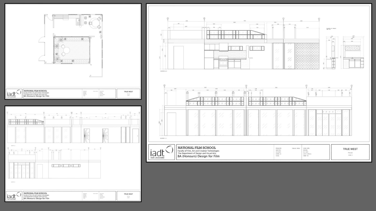 autocad drawings of true west house