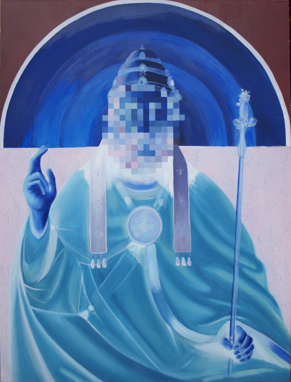 Ann Stillman, 'Echoes of the Sacred II', (2025), oil on canvas, 100cm x 133cm