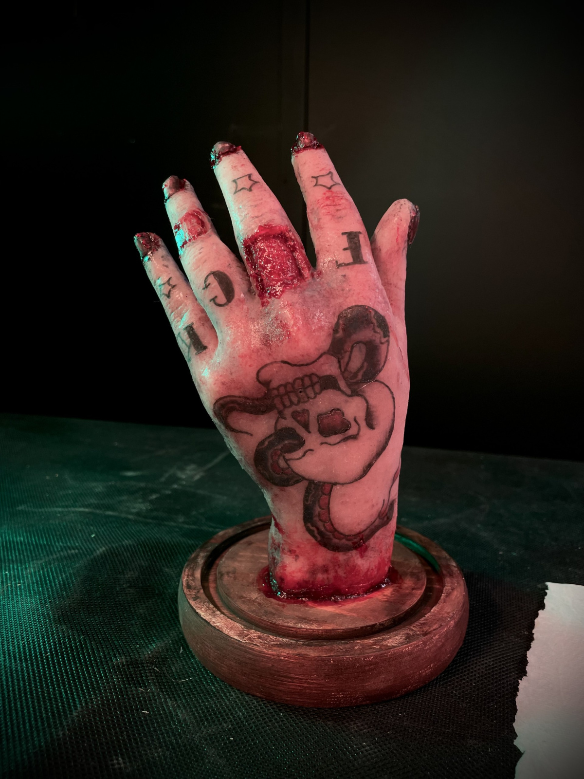 Tattooed hand