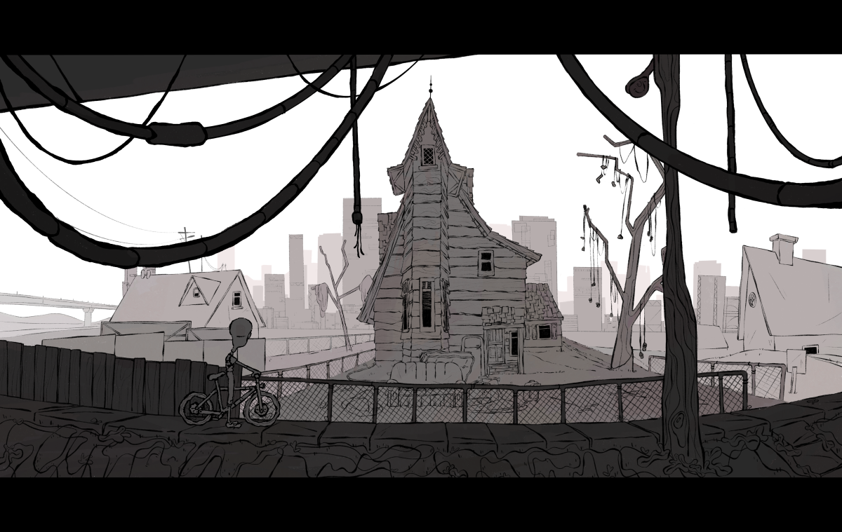 Mrs Millers House - Scene Illustration Layout