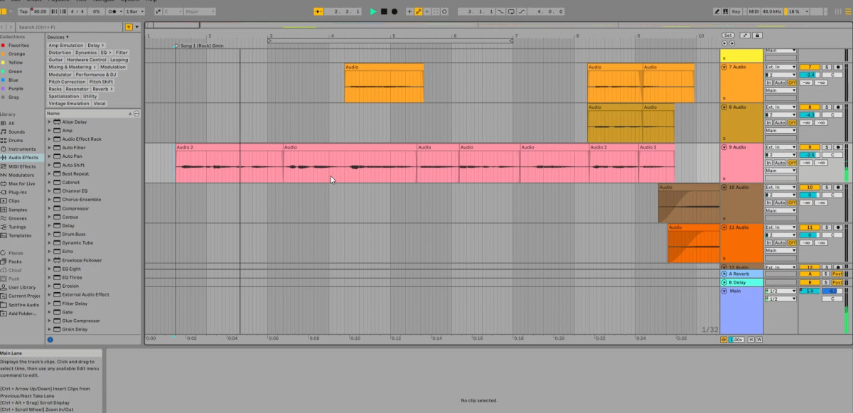 Ableton session