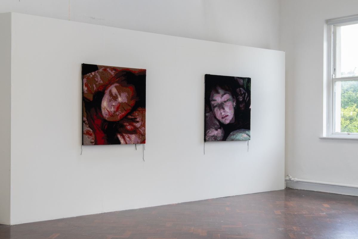 Installation view of work 