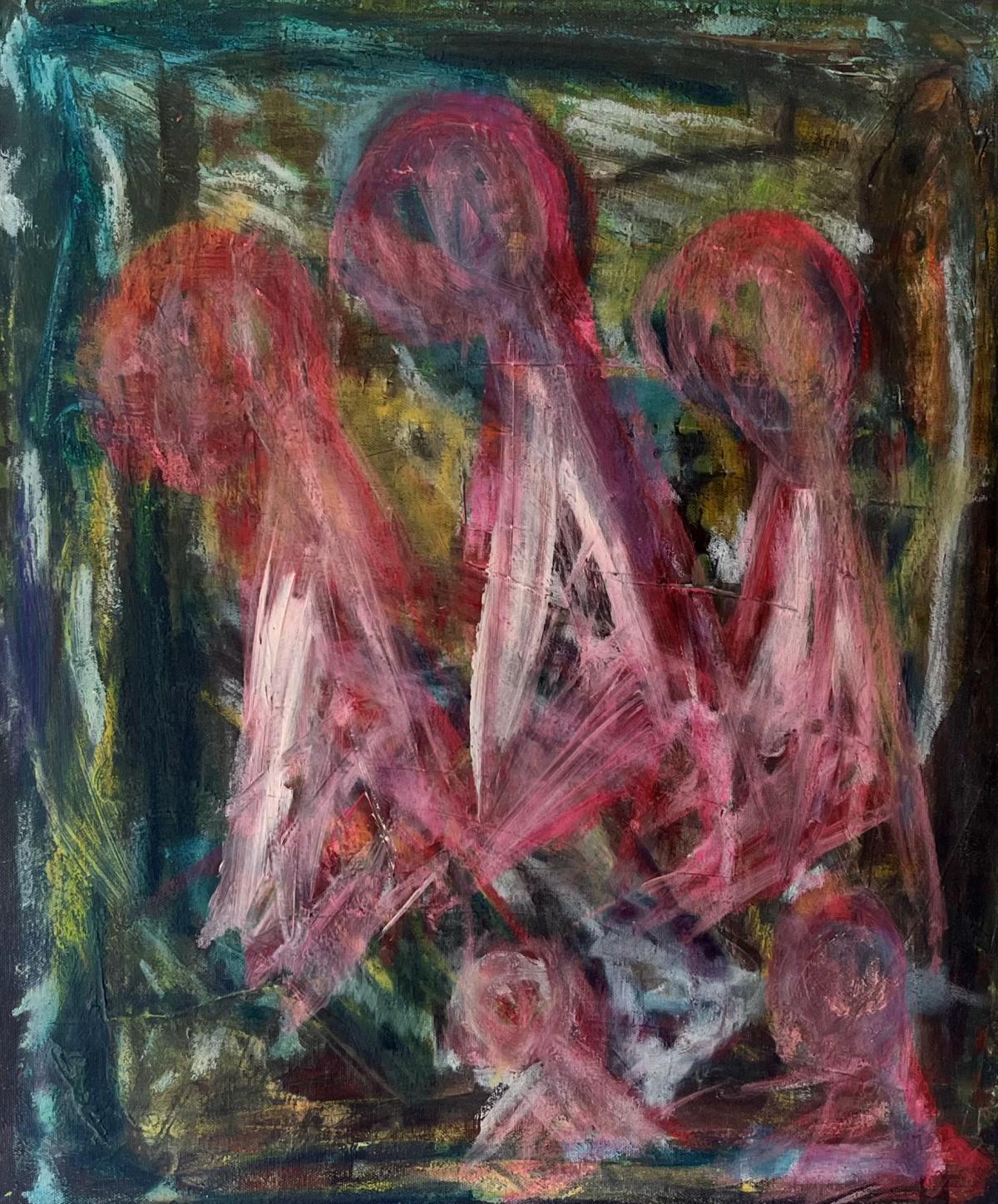 Marie Noonan,**Hercuba**, Mixed media painting. 50cmx60cm.