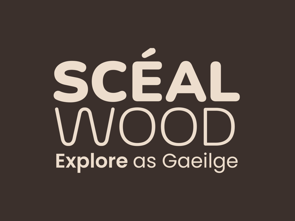 Scéal Wood Logo and strapline