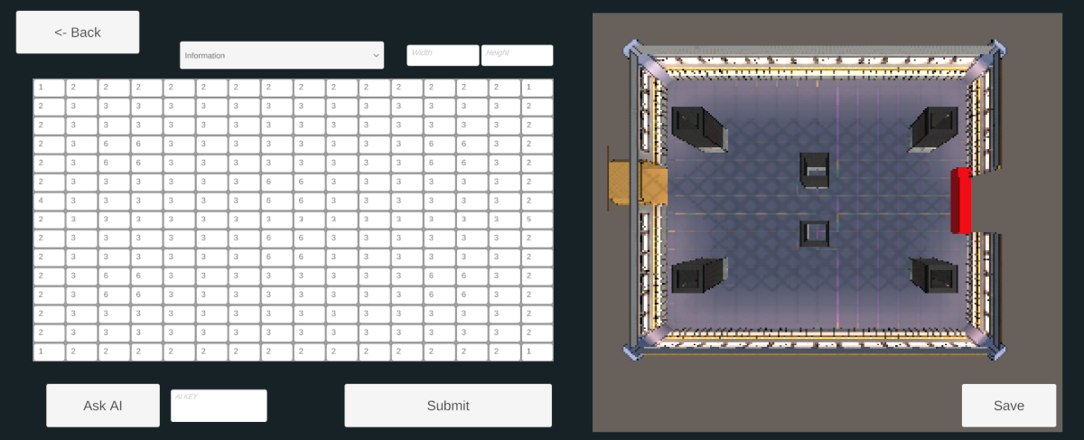 Screenshot of the built-in layout creator