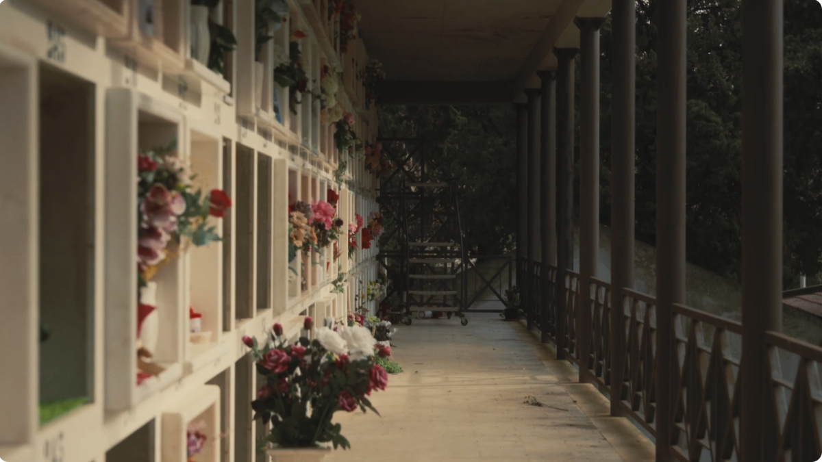 Image of cemetery flowers