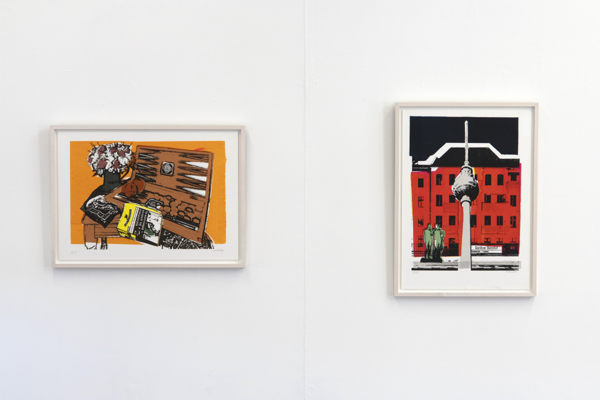 Prints on wall