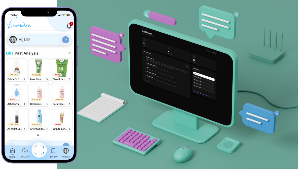Landing Screen and Admin Page