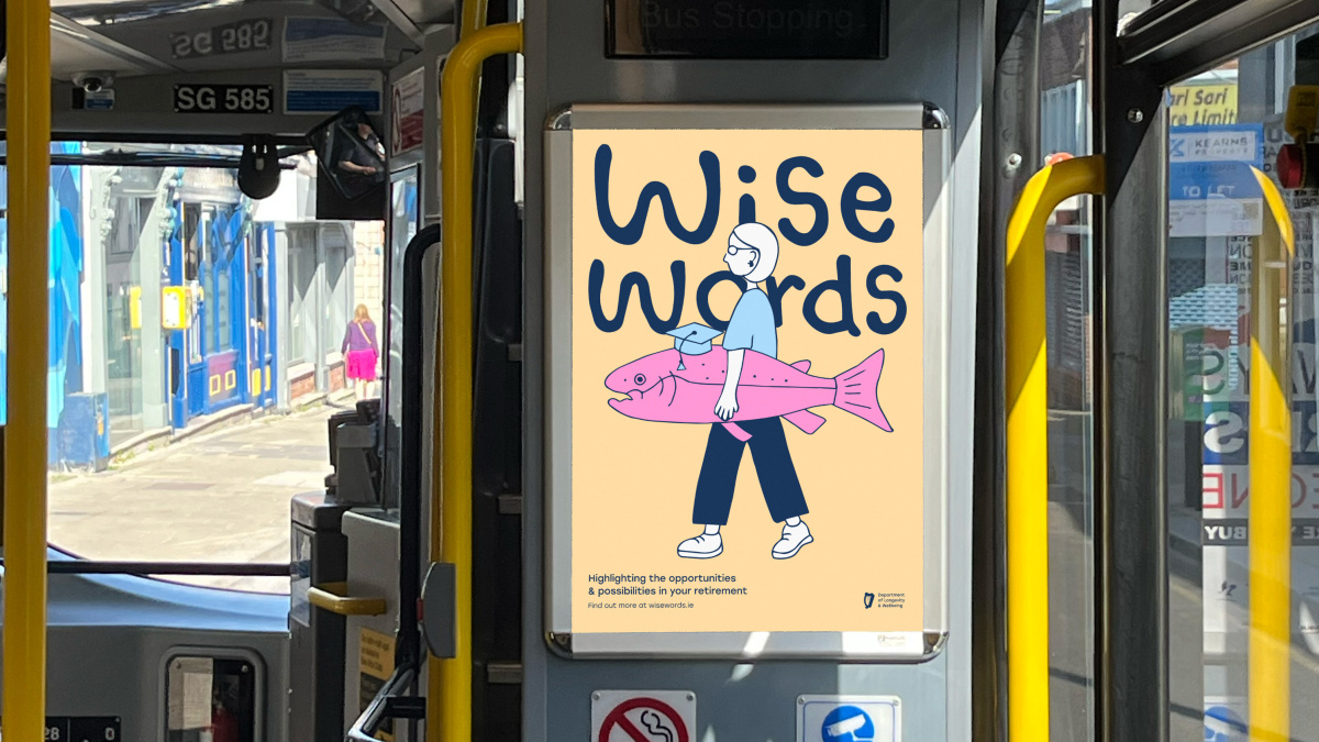 Poster on bus mockup