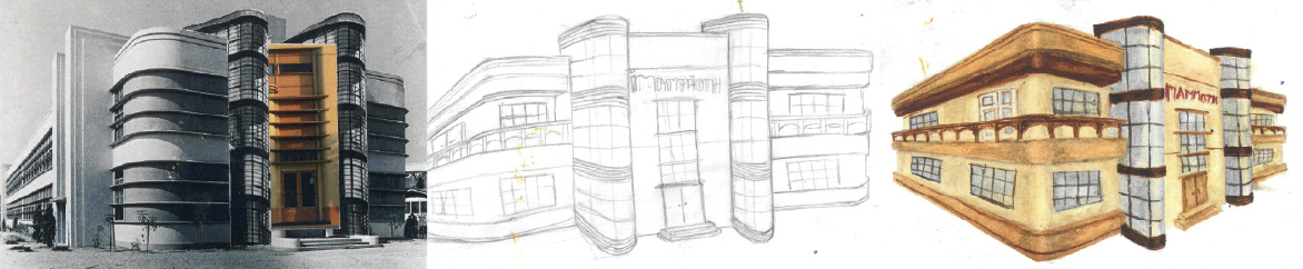 drawings of hotel