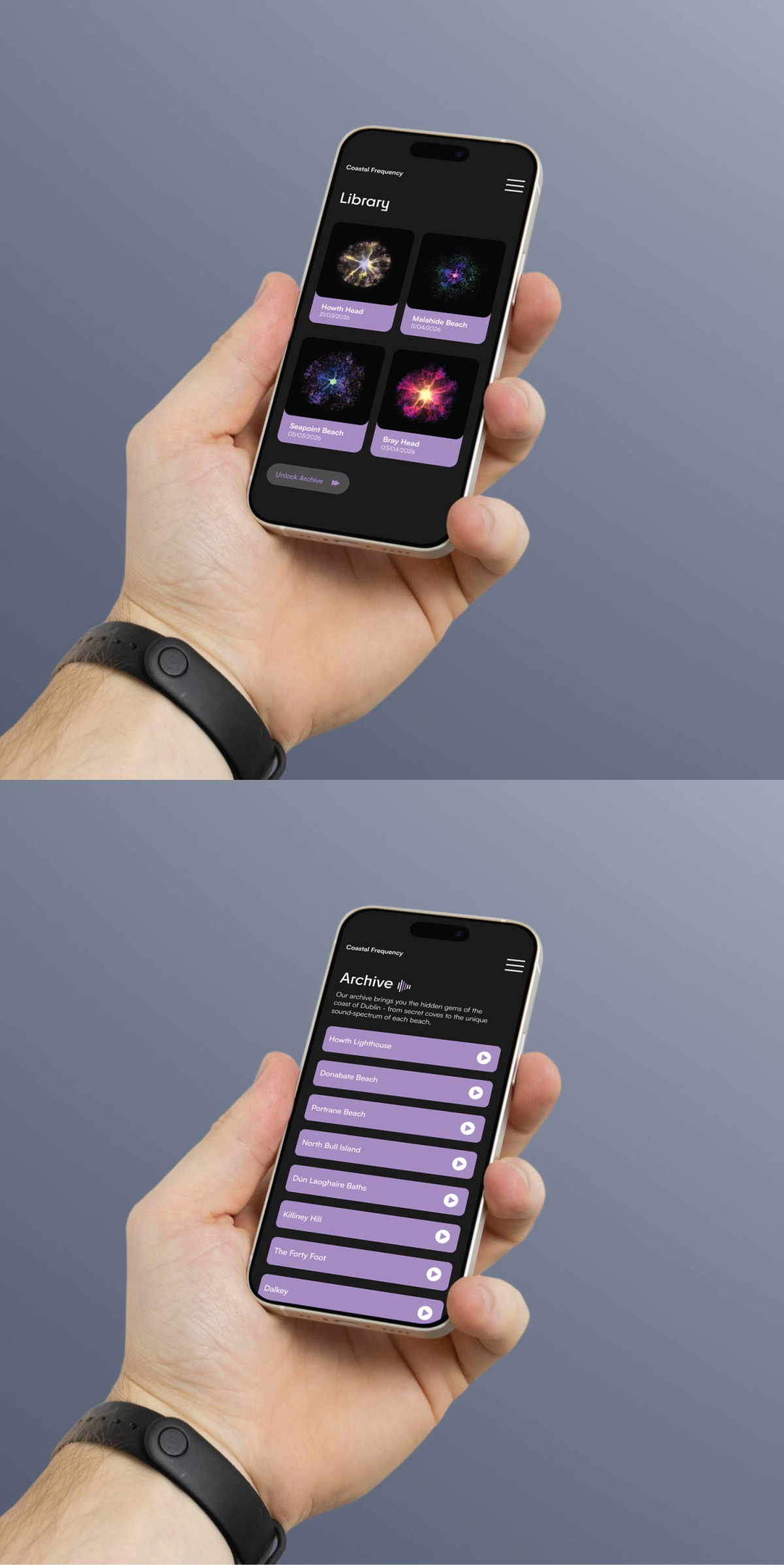 Visual library and archive on microsite