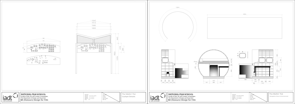 AutoCAD drawings of the plane